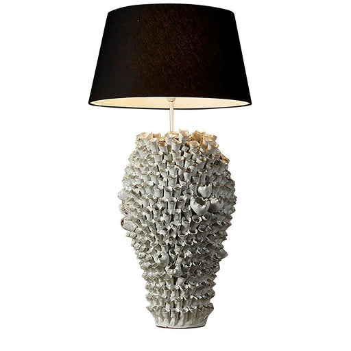 Buy Table Lamps Australia Singita - White - Large Glazed Coral Ceramic Table Lamp Base Only - ELTIQ102601