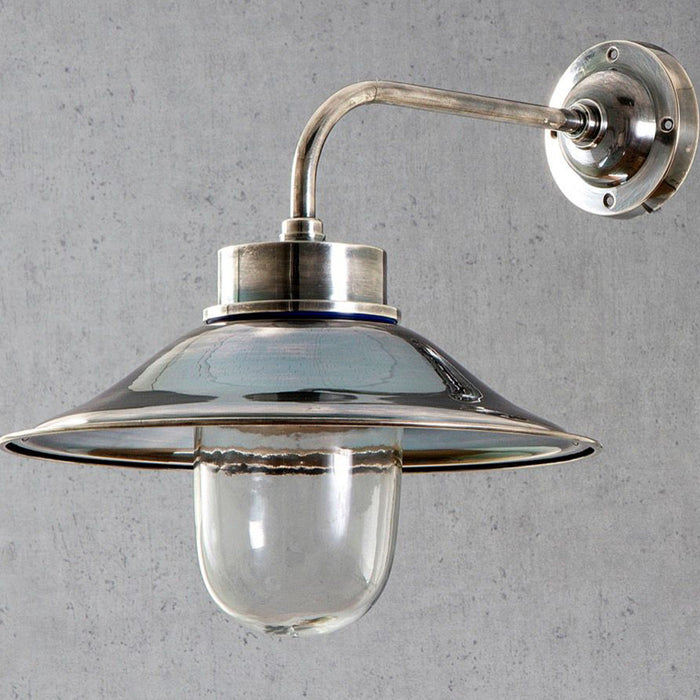 Buy Exterior Wall Lights Australia Sandhurst Outdoor Wall Lamp Antique Silver - ELPIM57058AS