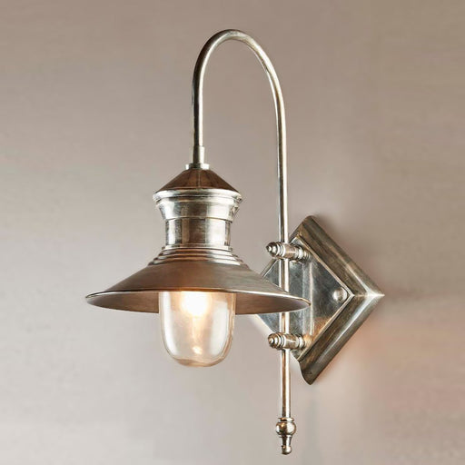 Buy Exterior Wall Lights Australia St James Outdoor Wall Lamp Antique Silver - ELPIM59526AS