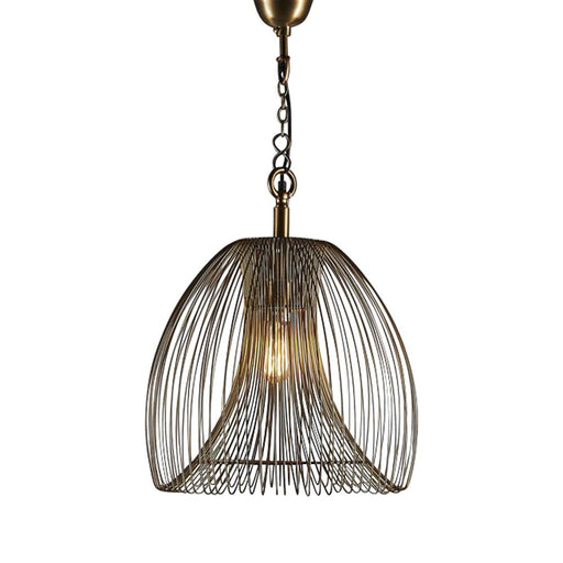 Buy Pendant Lights Australia Baker Large 1 Light Pendant Gold - ELCITFR4349LGLD