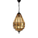 Buy Pendant Lights Australia Portobello Glass 1 Light Pendant Black - ELCITFR4369BRZ