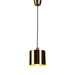Buy Pendant Lights Australia Portofino Medium 1 Light Metal Drum Pendant Shiny Brass - ELPRTF23BRA