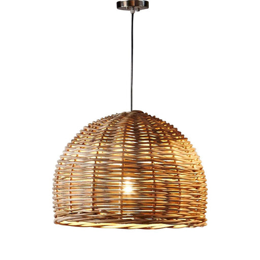 Buy Pendant Lights Australia Rattan Small 1 Light Pendant 500x300mm - ELVAN221