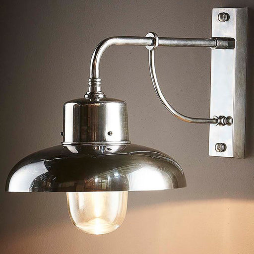 Buy Exterior Wall Lights Australia Bridgewater Outdoor Wall Lamp Silver - ELPIM51507AS