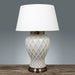 Buy Table Lamps Australia Berkley Ceramic and Metal Table Lamp Base Only - Ivory Patterned Glazed  - ELJC10043