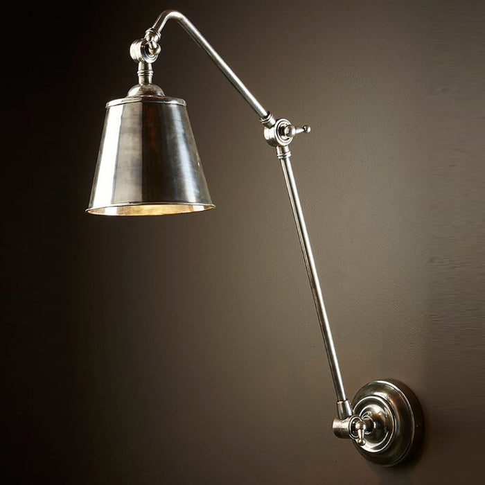 Buy Swing Arm Wall Lights Australia Cromwell Wall Lamp Antique Silver - ELPIM51341AS