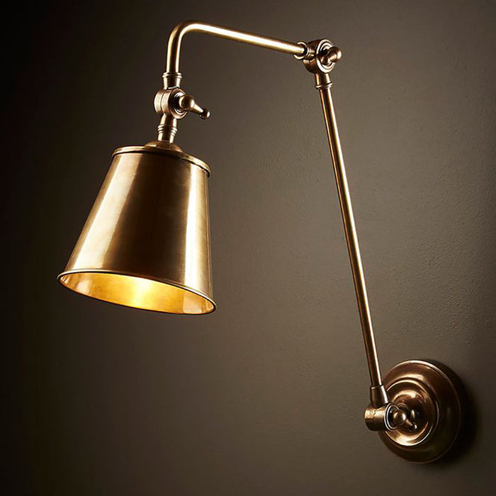 Buy Swing Arm Wall Lights Australia Cromwell Wall Lamp Brass - ELPIM51341AB