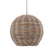 Buy Pendant Lights Australia Rattan Round 1 Light Pendant 400mm - ELVAN223