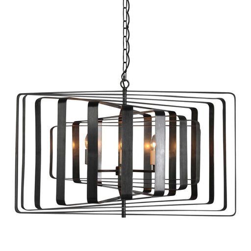 Buy Pendant Lights Australia Tamarama 6 Light Ceiling Light Black Brass - ELZR62826BZ