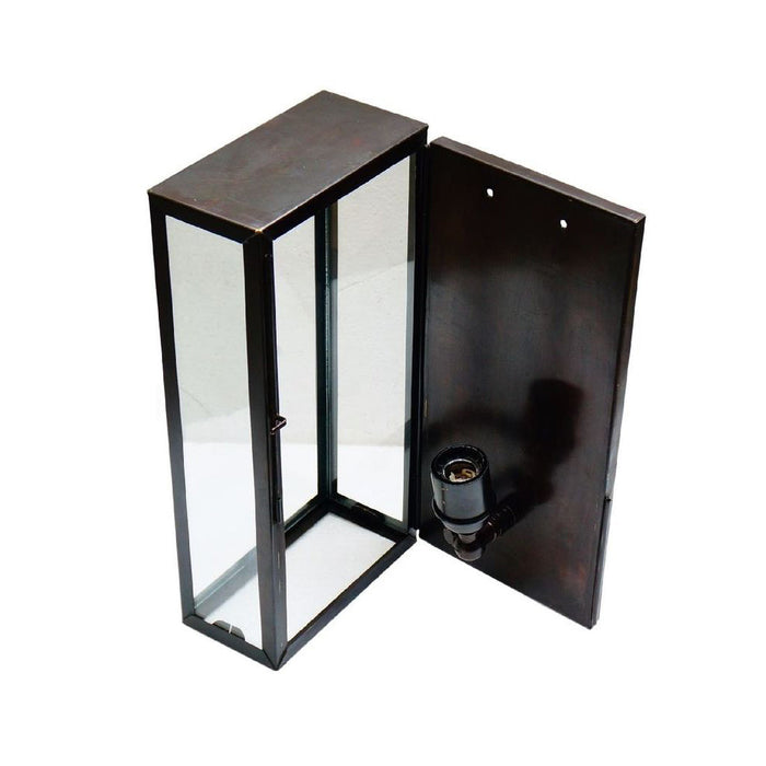 Buy Outdoor Wall Lanterns Australia Goodman Outdoor Lantern Wall Lamp Black - ELPIM51693FLBR