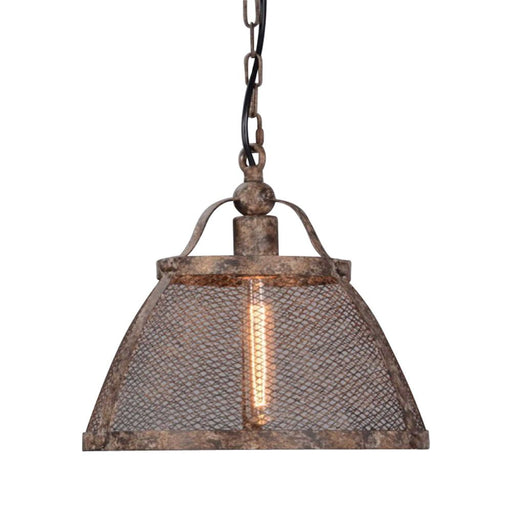 Buy Pendant Lights Australia Lorenzo Large 1 Light Pendant Rustic - ELZR6344M
