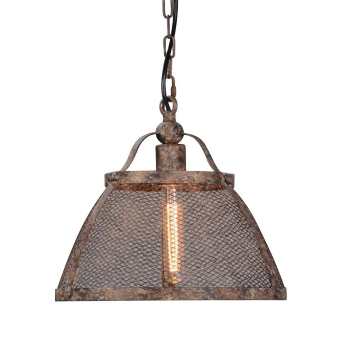 Buy Pendant Lights Australia Lorenzo Large 1 Light Pendant Rustic - ELZR6344M