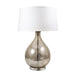 Buy Table Lamps Australia Halifax - Silver - Table Lamp with off White shade - ELZR6370