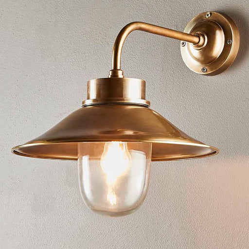 Buy Exterior Wall Lights Australia Sandhurst Outdoor Wall Lamp Antique Brass - ELPIM57058AB
