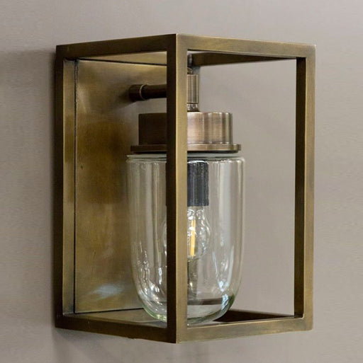 Buy Exterior Wall Lights Australia Wellington Outdoor Wall Lamp Brass - ELPIM51831ALB