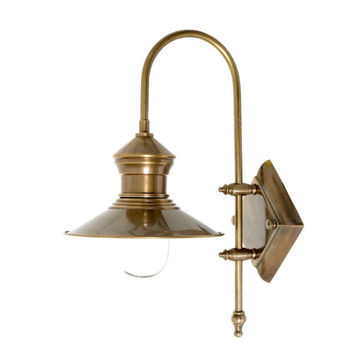 Buy Exterior Wall Lights Australia St James Outdoor Wall Lamp Antique Brass - ELPIM59526AB