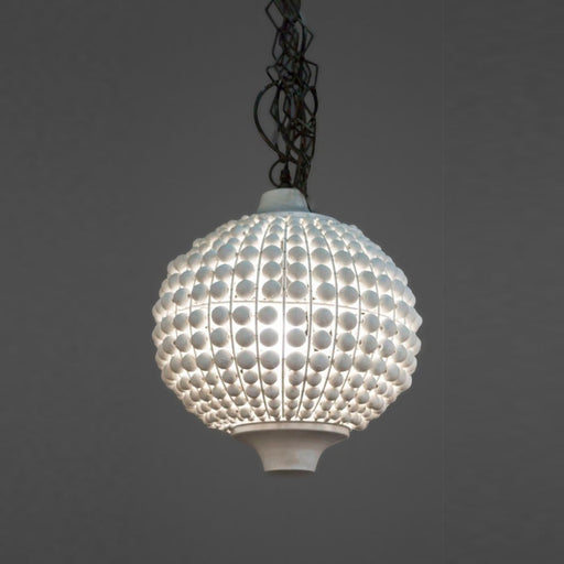 Buy Pendant Lights Australia Kasbah White Beaded 1 Light Pendant - ELMA4233