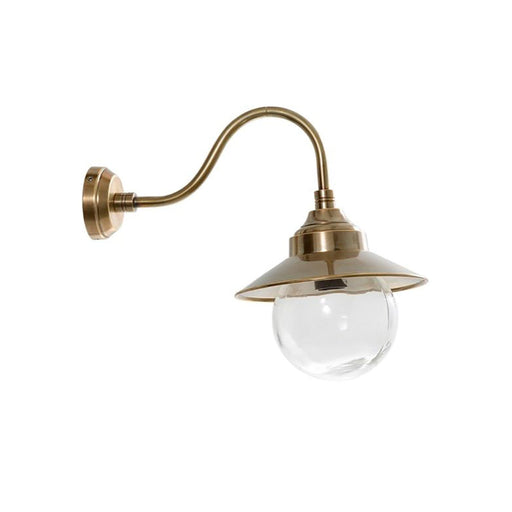 Buy Exterior Wall Lights Australia Zermatt Outdoor Wall Lamp Antique Brass - ELPIM51811AB