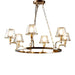 Buy Chandeliers Australia Sienna 6 Light Glass Chandelier Brass - ELPIM30578AB