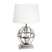 Buy Table Lamps Australia Da Vinci Modern Spherical Metal Table Lamp Base Only - Shiny Nickel - ELSB21951
