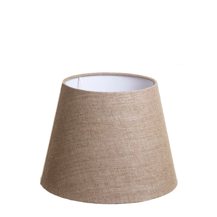 Buy Lamp Shades Australia Small Taper Lamp Shade (12x8x9 H) - Dark Natural Linen - Linen Lamp Shade - ELSZ1289NLEU