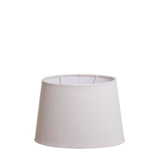 Buy Lamp Shades Australia XS Oval Lamp Shade (10x7 x 8x5 x7 H) - Textured Ivory - Linen Lamp Shade - ELSZOVAL10IVEU