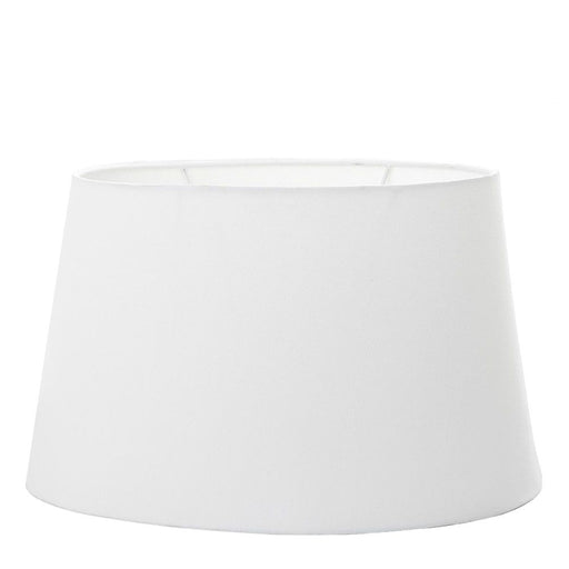 Buy Lamp Shades Australia XXL Oval Lamp Shade (20x12 x 16x10 x12 H ) - Textured Ivory - Linen Lamp Shade - ELSZOVAL20IVEU