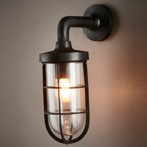 Buy Exterior Wall Lights Australia Submarine 1 Light Outdoor Wall Light Black - ELPIM30517BLK