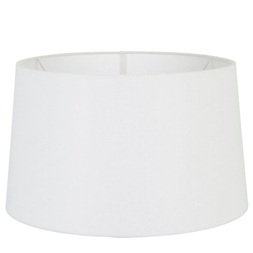 Buy Lamp Shades Australia XXL Drum Lamp Shade (20x18x12 H) - Textured Ivory - Linen Lamp Shade - ELSZ201812IVEU