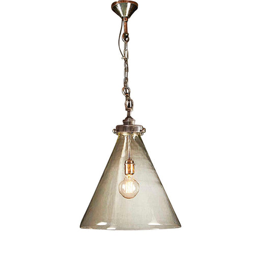 Buy Pendant Lights Australia Gadsden Medium Glass 1 Light Pendant Silver - ELPIM51961AS