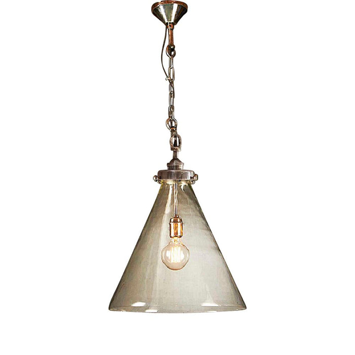 Buy Pendant Lights Australia Gadsden Medium Glass 1 Light Pendant Silver - ELPIM51961AS