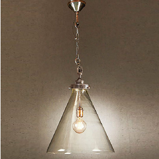 Buy Pendant Lights Australia Gadsden Medium Glass 1 Light Pendant Silver - ELPIM51961AS