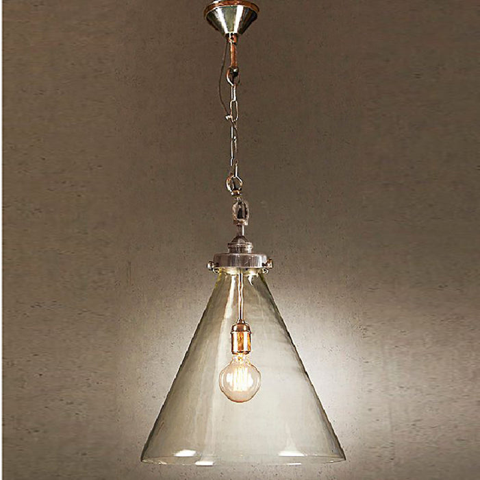 Buy Pendant Lights Australia Gadsden Medium Glass 1 Light Pendant Silver - ELPIM51961AS