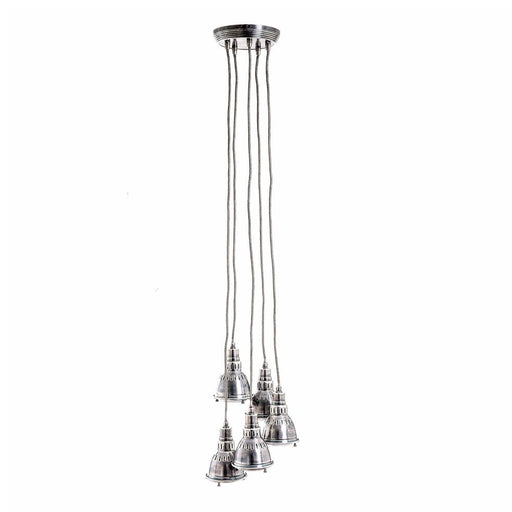Buy Cluster Pendants Australia Kluster 5 Light Pendant Antique Silver - ELPIM85348AS
