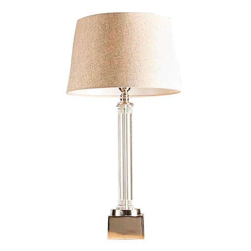 Buy Table Lamps Australia Rockpool 1 Light Table Lamp Base Only - Clear/Nickel - ELTJ74215