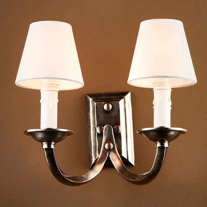 Buy Wall Sconce Australia Elysee 2 Light Wall Lamp Antique Silver - ELPIM52181AS