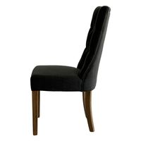 Diana Button Hamptons Dining Chair Grey - OWFC0031CH