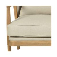 Asteria Oakwood Veneer Armchair Natural - OWFC0055