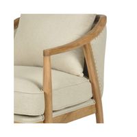 Asteria Oakwood Veneer Armchair Natural - OWFC0055