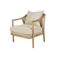 Asteria Oakwood Veneer Armchair Natural - OWFC0055