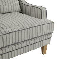 Bondi Hamptons Pin Stripe Armchair Blue - OWFL0227P-1