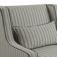 Bondi Hamptons Pin Stripe Armchair Blue - OWFL0227P-1