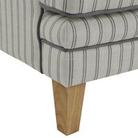 Bondi Hamptons Pin Stripe Armchair Blue - OWFL0227P-1