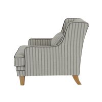 Bondi Hamptons Pin Stripe Armchair Blue - OWFL0227P-1
