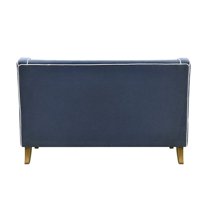 Bondi Hamptons 2 Seat Soft With White Piping Navy - OWFL0227NV-2