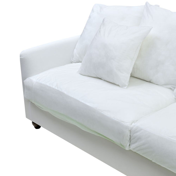 Noosa Hamptons 3 Seat Sofa Base & Cushion Inserts White - OWFL0235