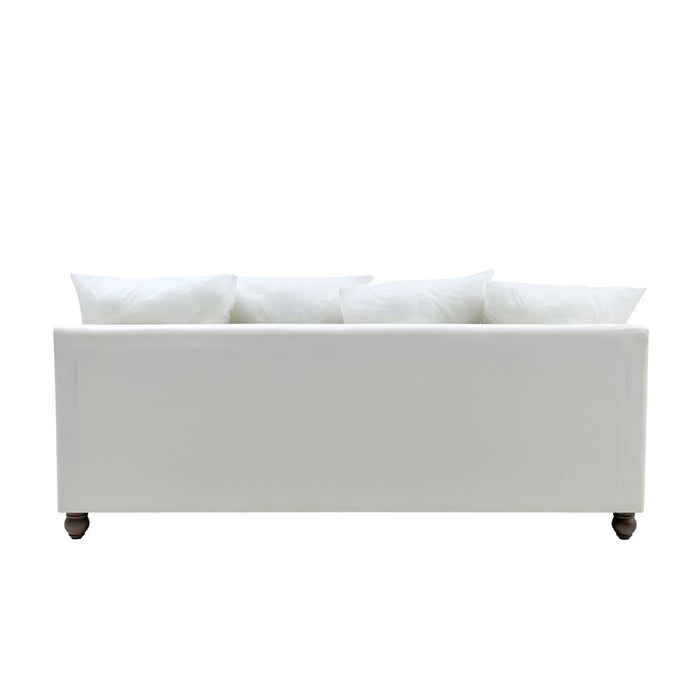 Noosa Hamptons 3 Seat Sofa Base & Cushion Inserts White - OWFL0235