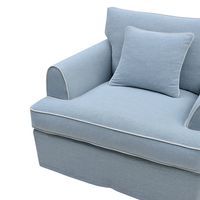 Byron Hamptons Armchair Slip Cover Blue - OWFL0301B-1C