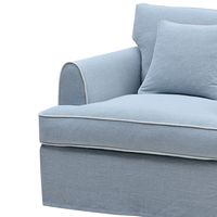 Byron Hamptons Armchair Slip Cover Blue - OWFL0301B-1C