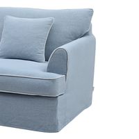 Byron Hamptons Armchair Slip Cover Blue - OWFL0301B-1C